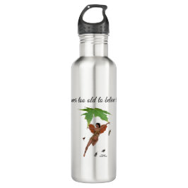 Cute Fairy with Brown Vingar Vattenflaska