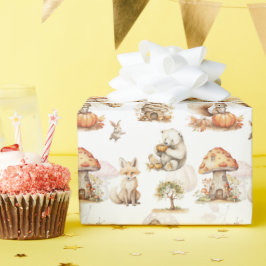 Cute Fairy Woodland Mönster Presentpapper