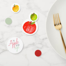 Cute fall-äpple-födelsedagsfest-konetti