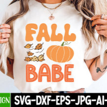 Cute Fall Babe Pumpkin Höst