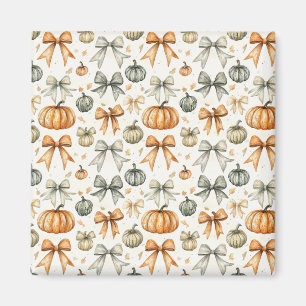 Cute Fall Bow Mönster Magnet