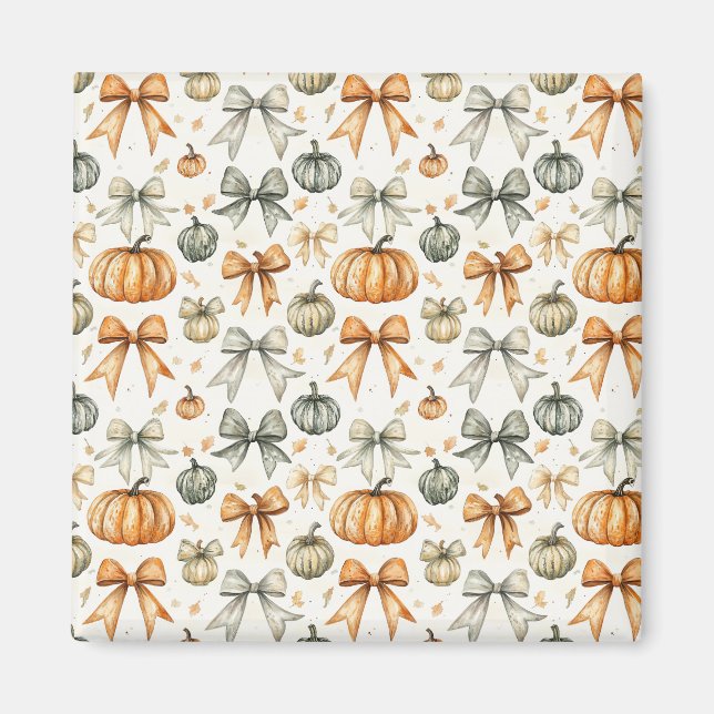 Cute Fall Bow Mönster Magnet (Framsidan)