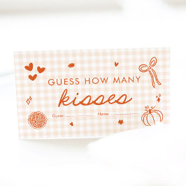 Cute Fall Cutie Paj vet hur många Kisses-spel Tilläggskort