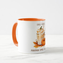 Cute fall för pumpkryddsmattor säsong mugg