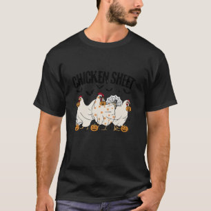 Cute Fall Ghost Chicken Lakan Halloween Pumpkin Fa T Shirt