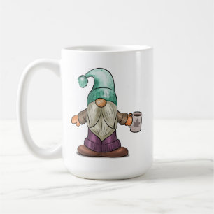 Cute Fall Gnome med kaffe Mugg