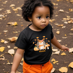 Cute Fall Hedgehog Småbarn T-shirt