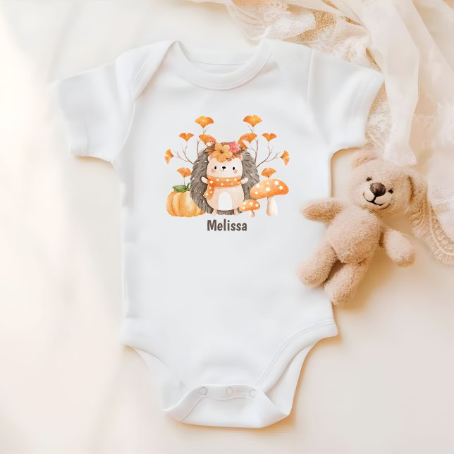 Cute Fall Hedgehog T Shirt (Skapare uppladdad)