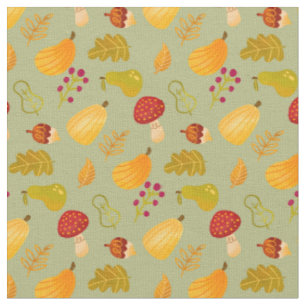 Cute Fall Höger Mönster Tyg