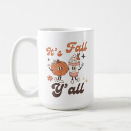 Cute Fall – It’s Fall Y’all Kawaii Pumpkin & PSL Kaffemugg