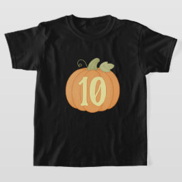 Cute Fall Pumpkin 10:e födelsedagen | Halloween fe T Shirt
