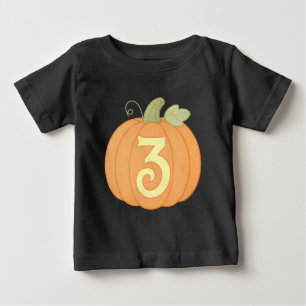 Cute Fall Pumpkin 3:e födelsedagen Halloween fes T Shirt