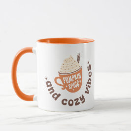 Cute Fall Pumpkin Spice and Cozy vibes Mugg