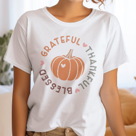 Cute Fall Pumpkin tacksam, tack och lov, blankt of T Shirt