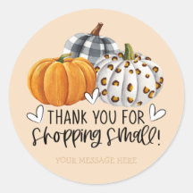 Cute Fall Pumpkins Tack Shop Small Business