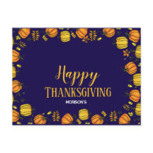 Cute Fall pumpor vid Happy thanksgiving