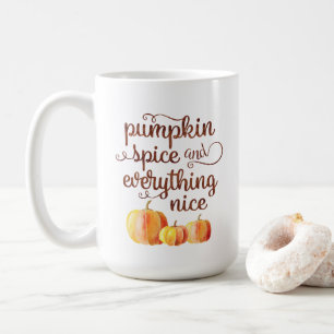 Cute Fall Quote Pumpkin Spice and All Nice Kaffemugg