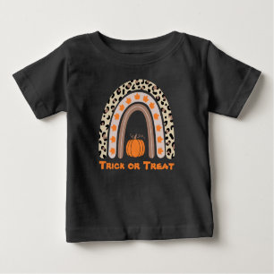 Cute Fall Rainbow med Pumpkin Halloween Baby T-S T Shirt