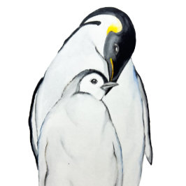 Cute-familjen av kejsare penguins T-Shirt