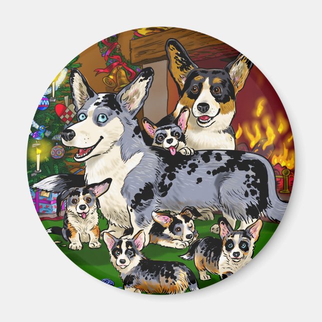 Cute-familjen Magnet (Framsidan)