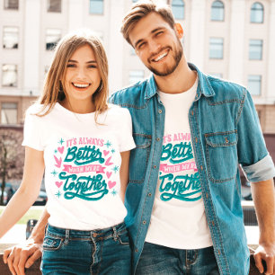 Cute-familjens semester t shirt