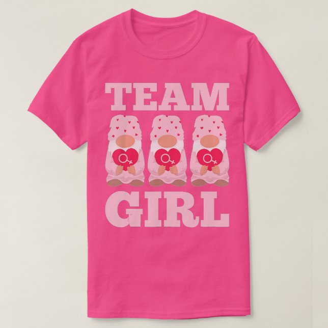 Cute Family Baby Shower Party Outfit Team Girl Gen T Shirt (Design framsida)