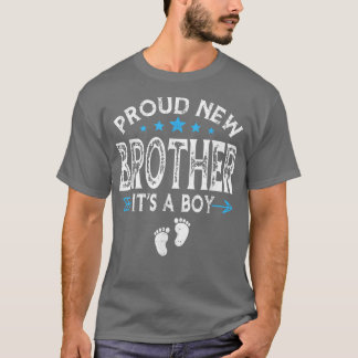 Cute Family Gender Reveal Proud New Brother. T Shirt
