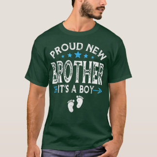 Cute Family Gender Reveal Proud New Brother. T Shirt