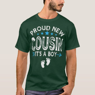 Cute Family Gender Reveal Proud New Cousin Det är T Shirt
