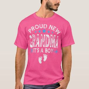 Cute Family Gender Reveal Proud New Grandma. T Shirt