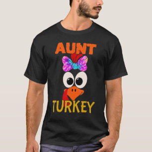 Cute Family Matching Moster Turkiet Aunty Thanksgi T Shirt