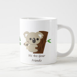 Cute Family Mor Koala Bear med Baby Jumbo Mugg