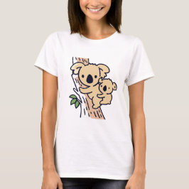 Cute Family Mor Koala Bear med Baby T Shirt