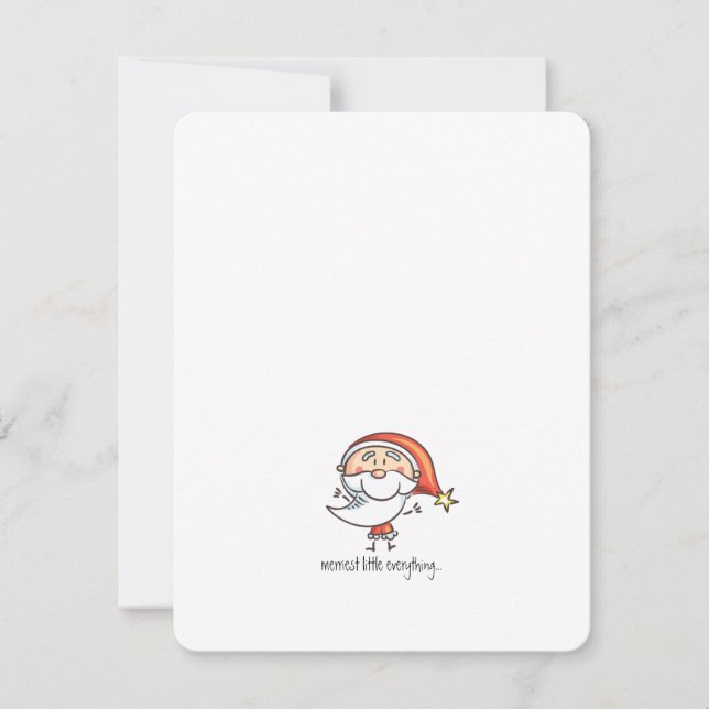 Cute Family-Tecknad (Boy + Girl) Illustration Julkort (Framsida)