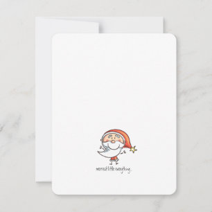 Cute Family-Tecknad (Boy + Girl) Illustration Julkort