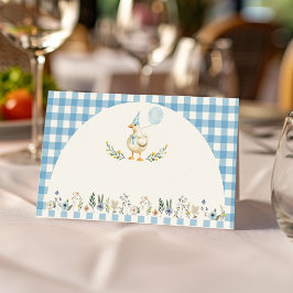 Cute Fånig Goose Food Tält Place Card Placeringskort