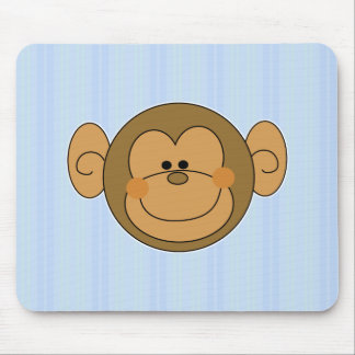 Cute Fånig Monkey Ansikte Musmatta