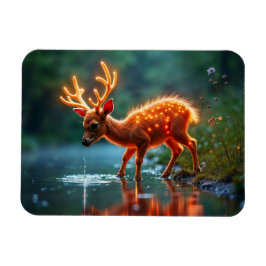 Cute fantasy hjort glans luminous willife magnet