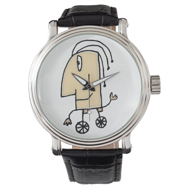 Cute fantasy leksak sketchy teckning armbandsur (Framsida)