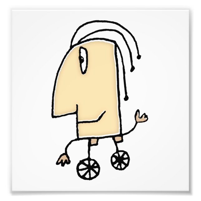 Cute fantasy leksak sketchy teckning fototryck (Framsidan)