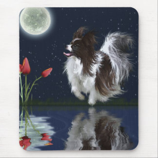 Cute Fantasy PAPILLON HUND Mousepad Musmatta