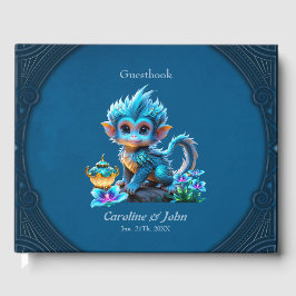 Cute fantasyapa gästböcker
