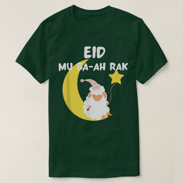 Cute Får Eid Mubaahrak Eid mubarak Eid al adha T Shirt (Design framsida)