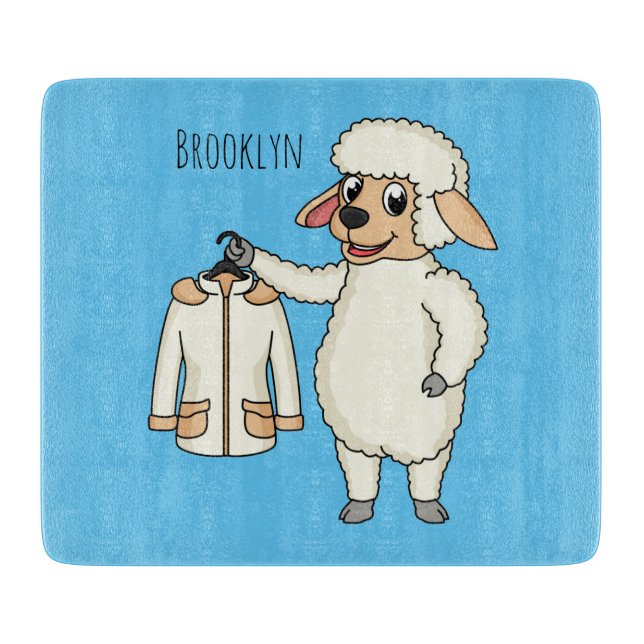 Cute Får med tecknaden jacka (Framsidan)