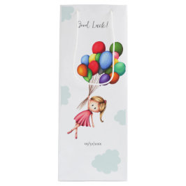Cute Farewell Girl med Balloons Pension