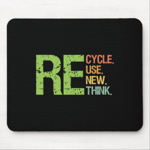 Cute Färg Återvinna Återanvänd Renew ReThink Earth Musmatta