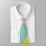 Cute Färg Block Rand i MC-pastellerna Slips<br><div class="desc">En enkel färgstark grafik av abstrakt organiskt rand i en färg-palett för pastel vår.</div>