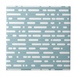 Cute färg ljusblå och vit Abstrakt Modern Kakelplatta