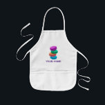 Cute färgad macarons köksbib Apron för barn Barnförkläde<br><div class="desc">Cute färgad macarons köksbib Apron för barn. Roligtens gigantiska design för barn. Underbar för bakning,  matlagning,  konst,  hantverk m.m.</div>