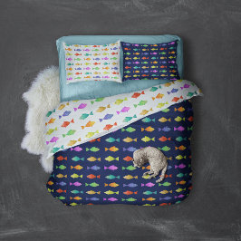 Cute färglös fisk mönster